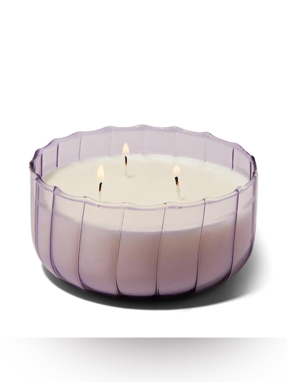 New Paddywax Salted Iris Glass 12oz 3-Wick Scented Candle